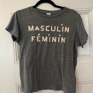 Clare v masculin//féminin tee size small